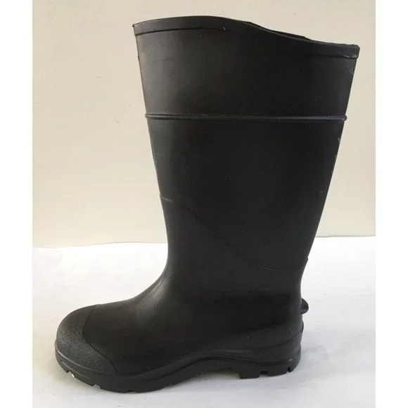 Servus Rubber Black Rain Muck Boots Mens Sz 8 Womens Size 10 Unisex Made In USA - Picture 7 of 11